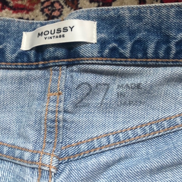 COPY - Moussy Vintage True Indigo Used Tapered-HI Light Blue size 27 - Picture 6 of 12